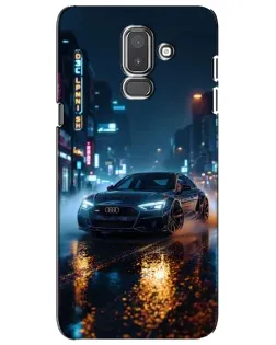Чехол для Samsung Galaxy J8 2018 (J810) с картинкой «Ночной город и Audi»