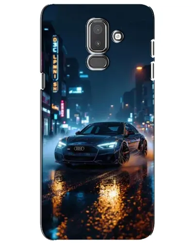 Чехол для Samsung Galaxy J8 2018 (J810) с картинкой «Ночной город и Audi» Чехол для Samsung Galaxy J8 2018 (J810) с картинкой «Ночной город и Audi»