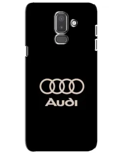 Чехол для Samsung Galaxy J8 2018 (J810) с картинкой «Audi — золотой логотип»