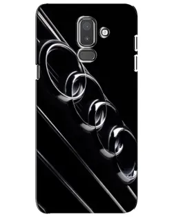 Чехол для Samsung Galaxy J8 2018 (J810) с картинкой «Audi — абстрактные кольца»