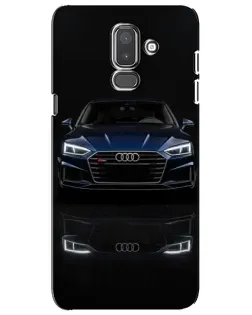 Чехол для Samsung Galaxy J8 2018 (J810) с картинкой «Audi — ночное отражение»