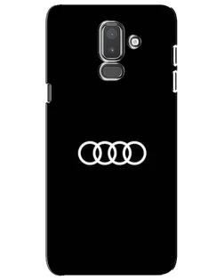 Чехол для Samsung Galaxy J8 2018 (J810) с картинкой «Audi White Logo»