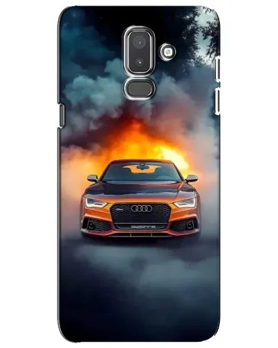 Чехол для Samsung Galaxy J8 2018 (J810) с картинкой «Audi в огненном дыму» Чехол для Samsung Galaxy J8 2018 (J810) с картинкой «Audi в огненном дыму»