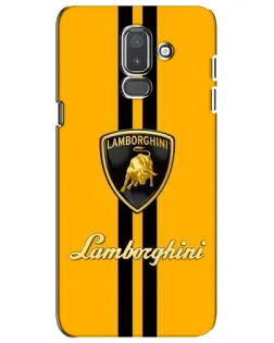 Чехол для Samsung Galaxy J8 2018 (J810) с картинкой «Lamborghini Stripe желтый»