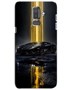 Чехол для Samsung Galaxy J8 2018 (J810) с картинкой «Ночной Lamborghini драйв»