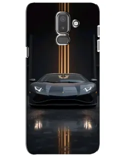 Чехол для Samsung Galaxy J8 2018 (J810) с картинкой «Lamborghini золотые линии»