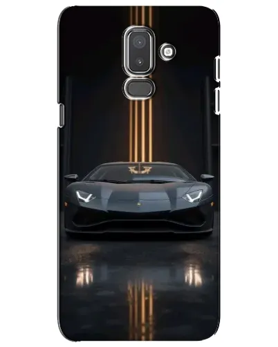 Чехол для Samsung Galaxy J8 2018 (J810) с картинкой «Lamborghini золотые линии»