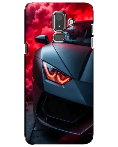 Чехол для Samsung Galaxy J8 2018 (J810) с картинкой «Lamborghini красное сияние»