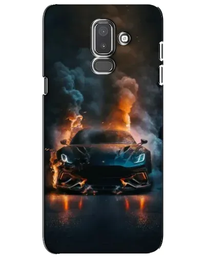 Чехол для Samsung Galaxy J8 2018 (J810) с картинкой «Lamborghini дымная эстетика»
