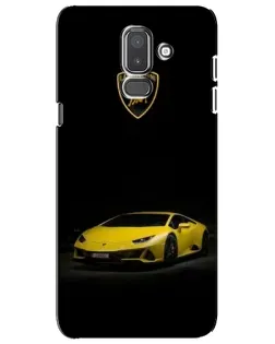 Чехол для Samsung Galaxy J8 2018 (J810) с картинкой «Lamborghini желтый акцент»