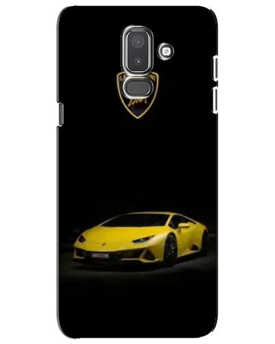 Чехол для Samsung Galaxy J8 2018 (J810) с картинкой «Lamborghini желтый акцент»