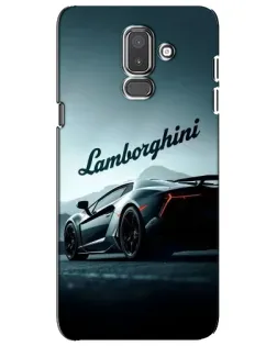 Чехол для Samsung Galaxy J8 2018 (J810) с картинкой «Классическая надпись Lamborghini»