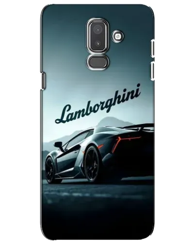 Чехол для Samsung Galaxy J8 2018 (J810) с картинкой «Классическая надпись Lamborghini»