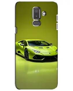 Чехол для Samsung Galaxy J8 2018 (J810) с картинкой «Салатовый Lamborghini Huracan»