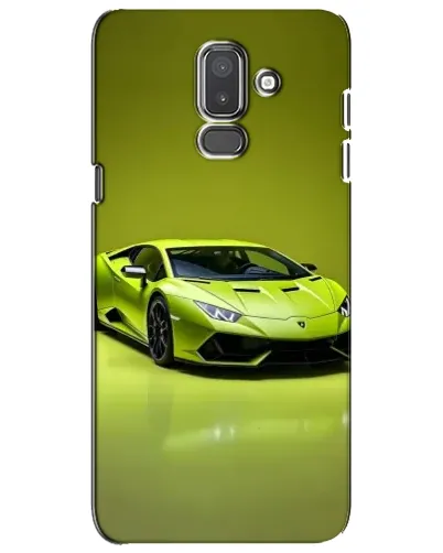 Чехол для Samsung Galaxy J8 2018 (J810) с картинкой «Салатовый Lamborghini Huracan»