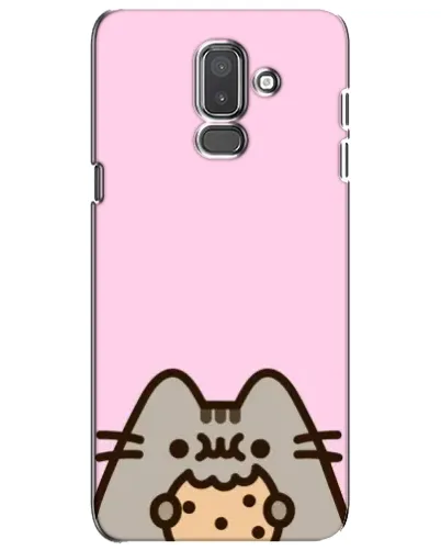 Чехол для Samsung Galaxy J8 2018 (J810) с картинкой «Pusheen и печенье»