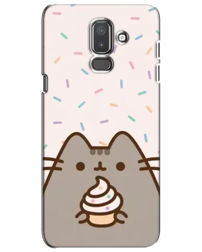 Чехол для Samsung Galaxy J8 2018 (J810) с картинкой «Пушин с кексом»