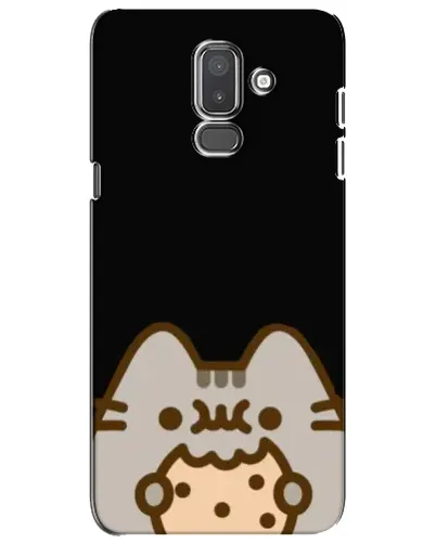 Чехол для Samsung Galaxy J8 2018 (J810) с картинкой «Пушин на черном»