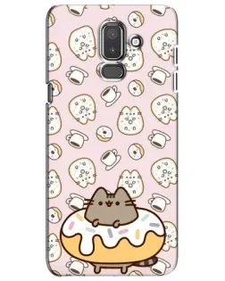 Чехол для Samsung Galaxy J8 2018 (J810) с картинкой «Пушин на пончике»