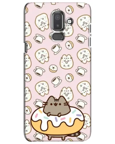 Чехол для Samsung Galaxy J8 2018 (J810) с картинкой «Пушин на пончике»