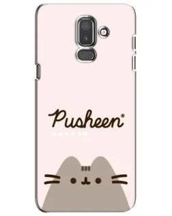 Чехол для Samsung Galaxy J8 2018 (J810) с картинкой «Pusheen логотип»