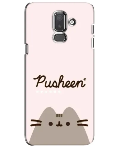 Чехол для Samsung Galaxy J8 2018 (J810) с картинкой «Pusheen логотип»