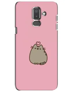 Чехол для Samsung Galaxy J8 2018 (J810) с картинкой «Pusheen сердце»