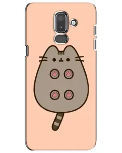Чехол для Samsung Galaxy J8 2018 (J810) с картинкой «Пушин пузиком кверху»