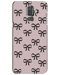 Чехол для Samsung Galaxy J8 2018 (J810) с картинкой «Черные бантики»