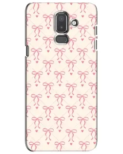 Чехол для Samsung Galaxy J8 2018 (J810) с картинкой «Розовые бантики Coquette»