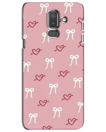 Чехол для Samsung Galaxy J8 2018 (J810) с картинкой «Сердца и банты» Чехол для Samsung Galaxy J8 2018 (J810) с картинкой «Сердца и банты»