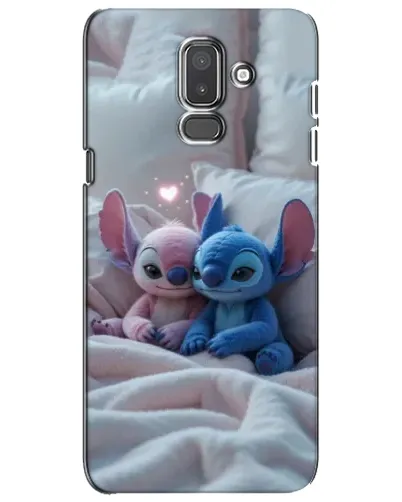 Чехол для Samsung Galaxy J8 2018 (J810) с картинкой «Плюшевые Стич Ангел»
