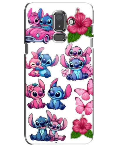 Чехол для Samsung Galaxy J8 2018 (J810) с картинкой «Стикеры Stitch и Angel» Чехол для Samsung Galaxy J8 2018 (J810) с картинкой «Стикеры Stitch и Angel»