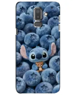 Чехол для Samsung Galaxy J8 2018 (J810) с картинкой «Стич и голубика»