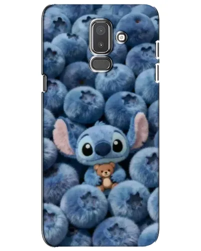 Чехол для Samsung Galaxy J8 2018 (J810) с картинкой «Стич и голубика» Чехол для Samsung Galaxy J8 2018 (J810) с картинкой «Стич и голубика»