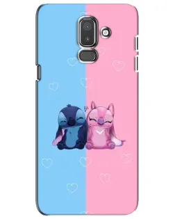Чехол для Samsung Galaxy J8 2018 (J810) с картинкой «Stitch и Angel Love»