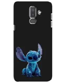 Чехол для Samsung Galaxy J8 2018 (J810) с картинкой «Стич на черном»