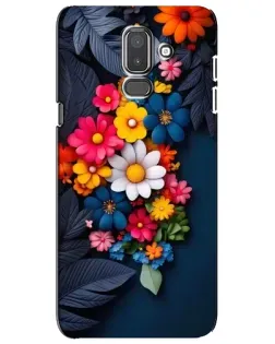 Чехол для Samsung Galaxy J8 2018 (J810) с картинкой «Цветочная феерия»