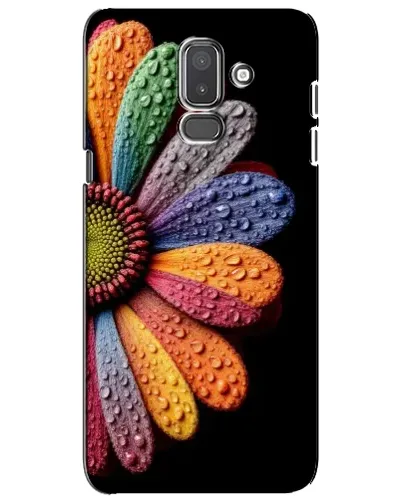 Чехол для Samsung Galaxy J8 2018 (J810) с картинкой «Радужный цветок»