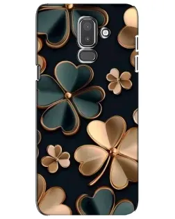 Чехол для Samsung Galaxy J8 2018 (J810) с картинкой «Клевер в золоте»