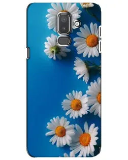 Чехол для Samsung Galaxy J8 2018 (J810) с картинкой «Белоснежные маргаритки»