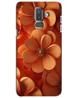 Чехол для Samsung Galaxy J8 2018 (J810) с картинкой «Оранжевый макро цветок»