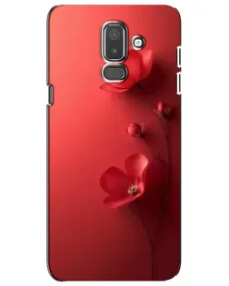 Чехол для Samsung Galaxy J8 2018 (J810) с картинкой «Маковые соцветия»