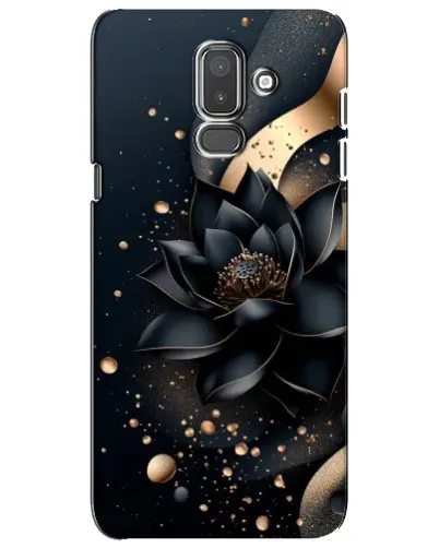 Чехол для Samsung Galaxy J8 2018 (J810) с картинкой «Черный лотос»