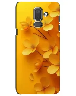 Чехол для Samsung Galaxy J8 2018 (J810) с картинкой «Золотые лепестки»
