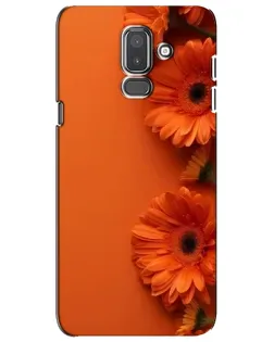 Чехол для Samsung Galaxy J8 2018 (J810) с картинкой «Оранжевые герберы»