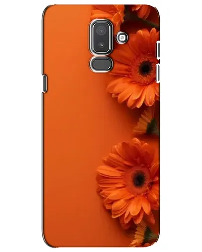 Чехол для Samsung Galaxy J8 2018 (J810) с картинкой «Оранжевые герберы»