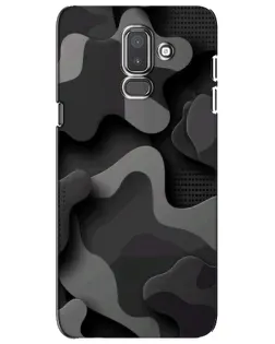 Чехол для Samsung Galaxy J8 2018 (J810) с картинкой «Темный абстрактный камуфляж»