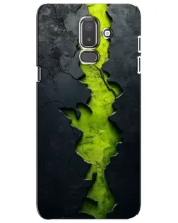 Чехол для Samsung Galaxy J8 2018 (J810) с картинкой «Салатовый разлом скалы»