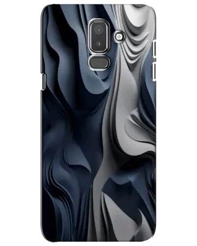 Чехол для Samsung Galaxy J8 2018 (J810) с картинкой «Объемные синие складки» Чехол для Samsung Galaxy J8 2018 (J810) с картинкой «Объемные синие складки»
